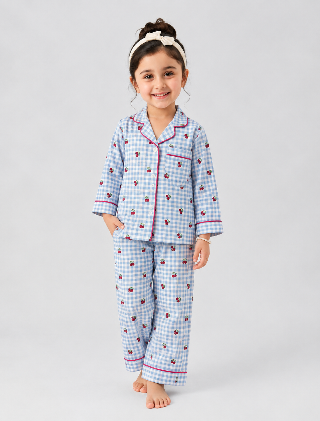 Cute cherry pjs sets Main image