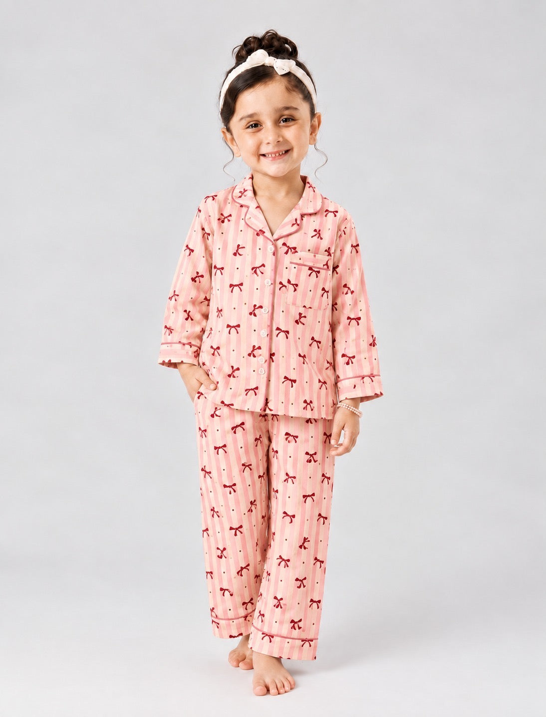 Cute pink bow  pjs Main image