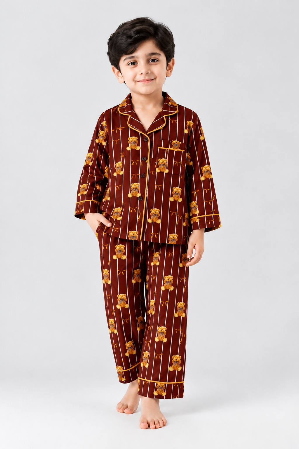Boys bear pjs set Main image