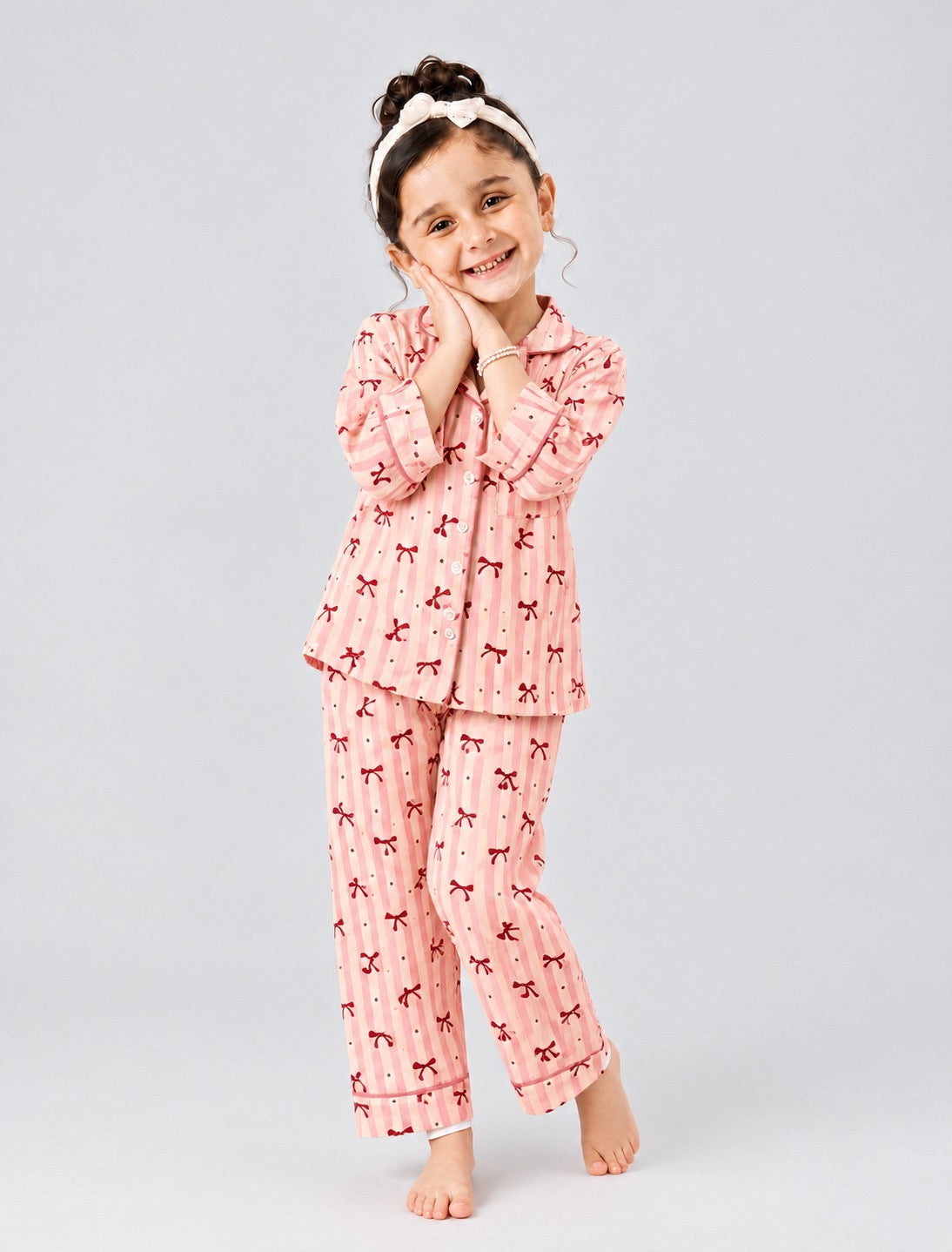 Cute pink bow  pjs Secondary image